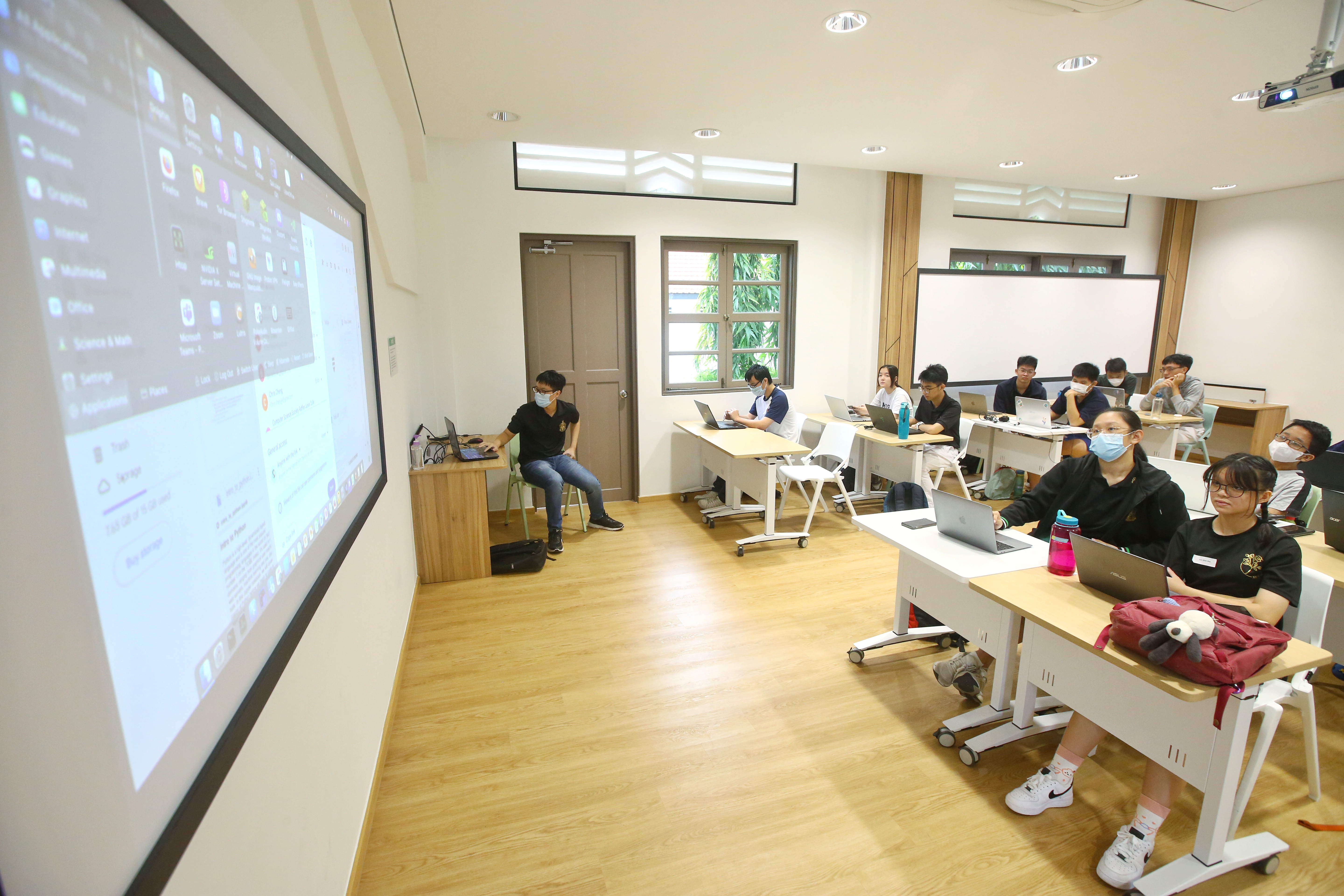 Me teaching stuff in front of the room